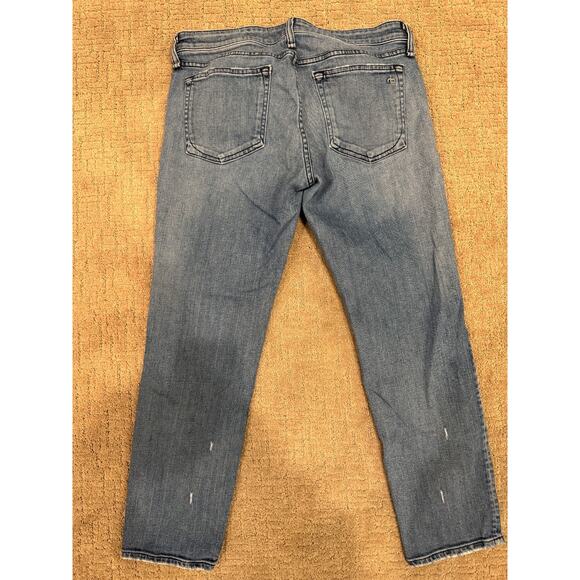 Rag & Bone Dre Low-Rise Slim Boyfriend Jeans Womens Size 27 Light Blue - Picture 3 of 10